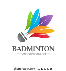 Badminton Shuttlecock Sport Logo Symbol Icon Design