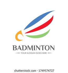 Badminton Shuttlecock Sport Logo Symbol Icon Design