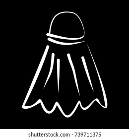 Badminton shuttlecock. Vector illustration