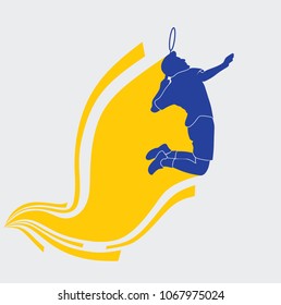 badminton silhouette icon