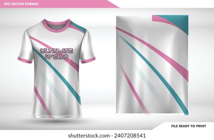 badminton simple design white line Sports t-shirt jersey design concept vector, sports jersey concept with front view. New Cricket Jersey design concept for soccer, Badminton, Football and volleyball