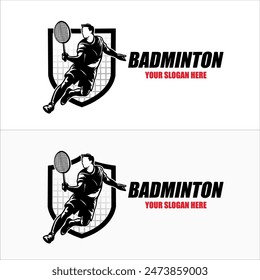 Badminton Smash Logo Design Inspiration