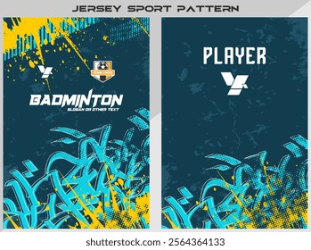 Badminton and Soccer Jersey Shirt Design Read To Print - For Sublimation