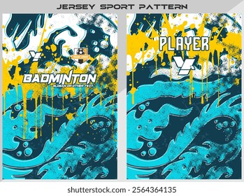 Badminton and Soccer Jersey Shirt Design Read To Print - For Sublimation