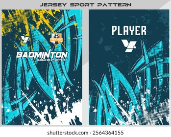Badminton and Soccer Jersey Shirt Design Read To Print - For Sublimation