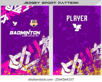 Badminton and Soccer Jersey Shirt Design Read To Print - For Sublimation
