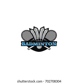 Badminton Sport Emblem Logo Team Vector Stock Vector (Royalty Free ...