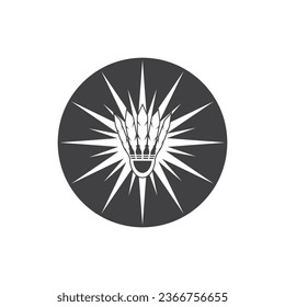Badminton Sport Icon And Symbol Vector Template Illustration