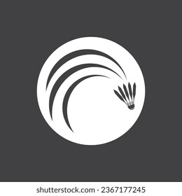 Badminton Sport Icon And Symbol Vector Template Illustration
