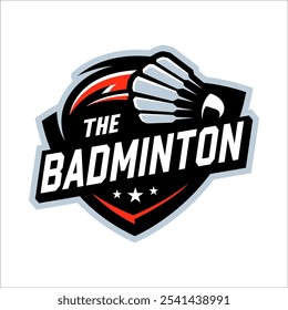 BADMINTON SPORT LOGO DESIGN TEMPLATE