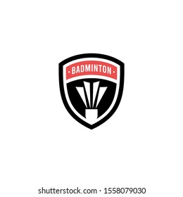 Badminton Sport Logo Design Vector