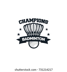 Badminton sport logo & symbol vector