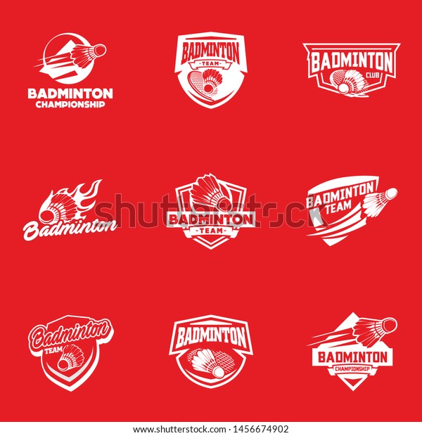 Badminton Sport Logo Template Vector Sport Stock Vector (Royalty Free ...