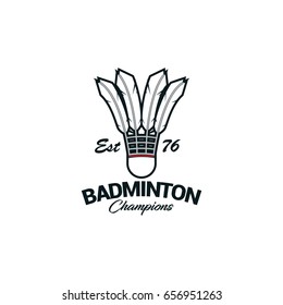 Badminton sport logo vector