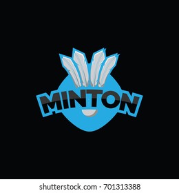Badminton sport team logo vector