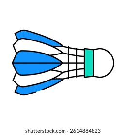 badminton sportive game line icon vector. badminton sportive game sign. isolated symbol illustration