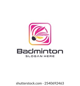 Badminton sports logo design, league matches, badminton sports tournaments.