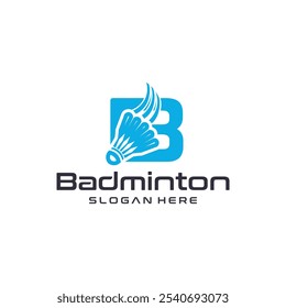 Badminton esportes logotipo design, jogos da liga, badminton esportes torneios.