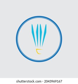 Badminton Sports Logo illustration design template