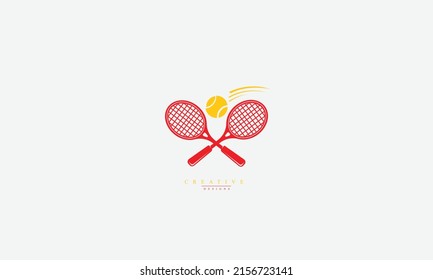 Plantilla de diseño del logotipo del vector del squash de Badminton