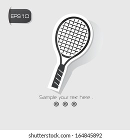 Badminton symbol,Black version,vector