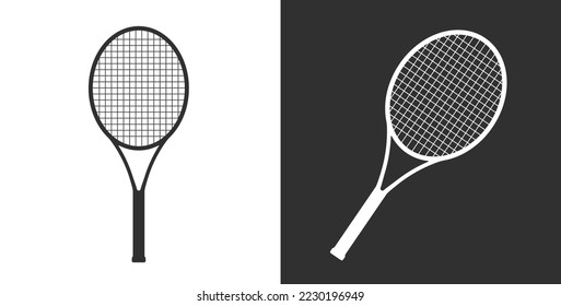 Badminton Table Tennis Racket Sports Game Icon Vector Illustration