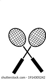 badminton or table tennis racket. vector templates