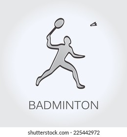 Badminton team logo