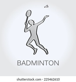 Badminton team logo