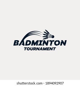 Badminton tech inspiration logo templates 
