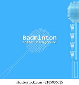 badminton themed background, can be used for the composition of your poster design