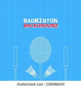 badminton themed background, can be used for the composition of your poster design