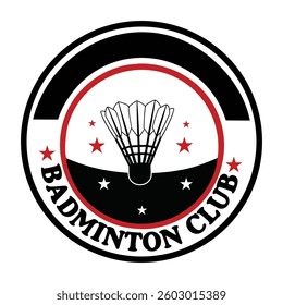 Badminton Tournament Club Design Vector, Racket shuttlecock illustration, racket indoor sport design Sublimation 