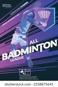 Badminton Tournament Poster, Sports Event 2.