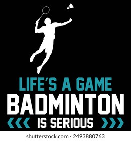 Diseño de la camiseta de bádminton con gráfico de Vector por el diseñador ...