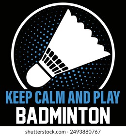 Badminton T-Shirt Design with Vector Graphic by Creative Designer ...