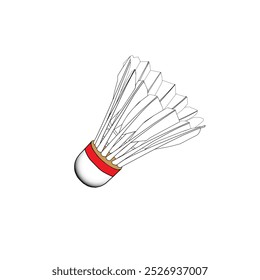 Badminton vector design simple (sport)