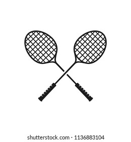 badminton vector icon 