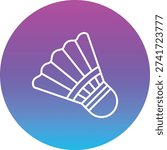 Badminton vector icon. Can be used for printing, mobile and web applications.