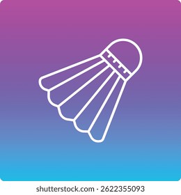 Icono de Vector de bádminton. Se puede utilizar para aplicaciones de impresión, móviles y de Web.