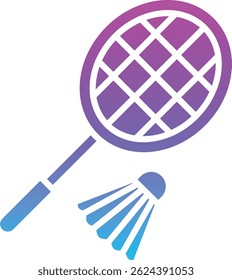 Badminton vector icon. Can be used for printing, mobile and web applications.