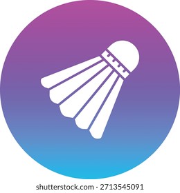 Icono de Vector de bádminton. Se puede utilizar para aplicaciones de impresión, móviles y de Web.