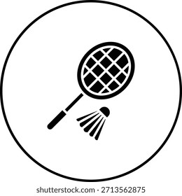 Badminton vector icon. Can be used for printing, mobile and web applications.