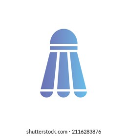 Badminton vector icon with gradient