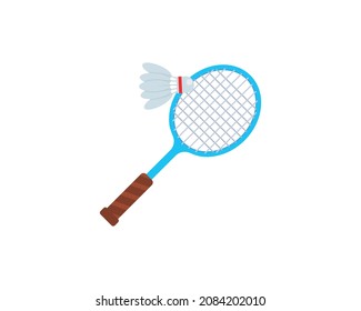 Badminton vector isolated icon. Badminton emoji illustration. Badminton vector isolated emoticon - Shutterstock ID 2084202010