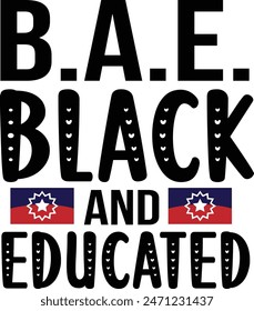 BAE black and educated design