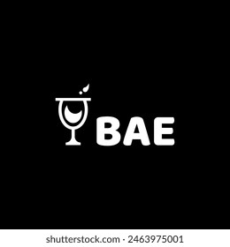 BAE initial letter logo design