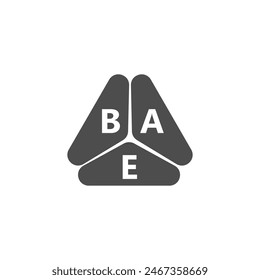 BAE letter logo design on white background. Creative  modern BAE letter logo design. Vector design.
Letters BAE, BAE logo  vector template. 