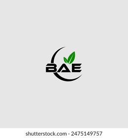 BAE letter logo design on white background. BAE logo. BAE creative initials letter Monogram logo icon concept. BAE letter design