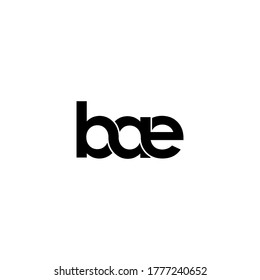 bae letter original monogram logo design